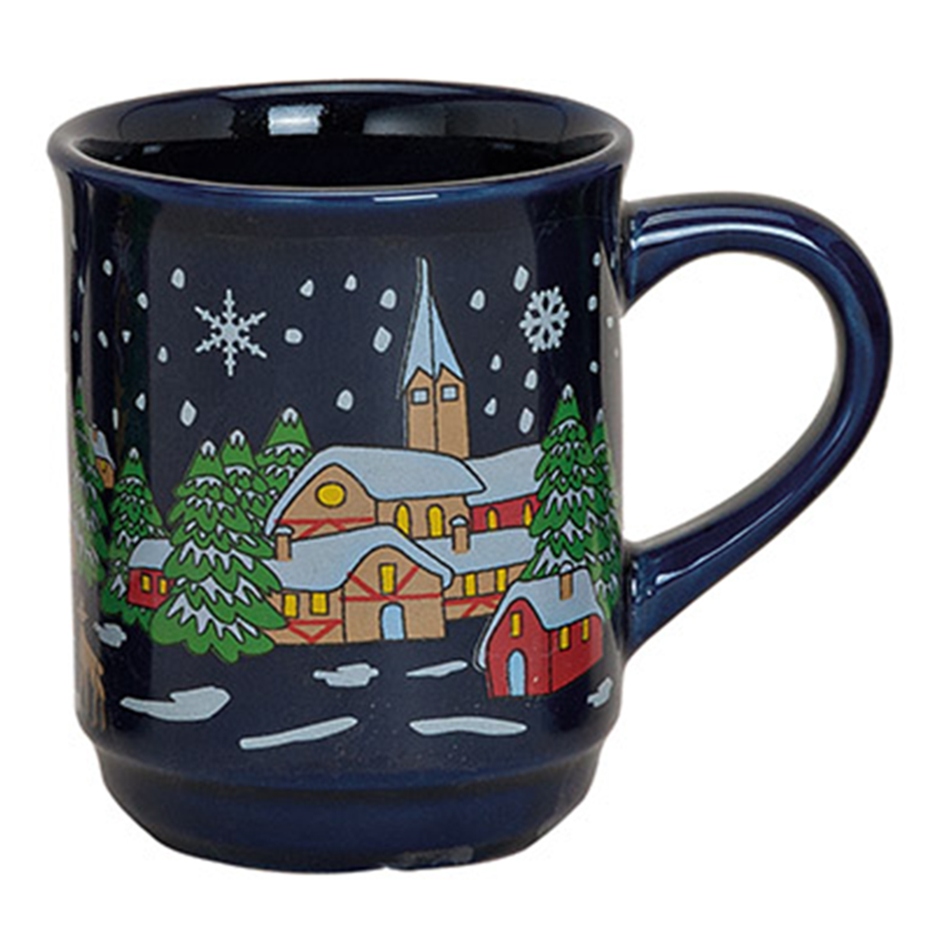 Glühweinbecher - kobaltfarben - sortiert - Weihnachten