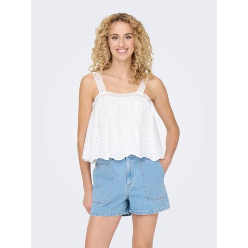 ONLY Maggi Strap Top, Bright White, L