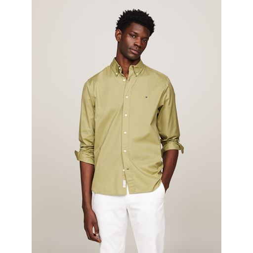 Tommy Hilfiger Langærmet Skjorte, Faded Olive, S