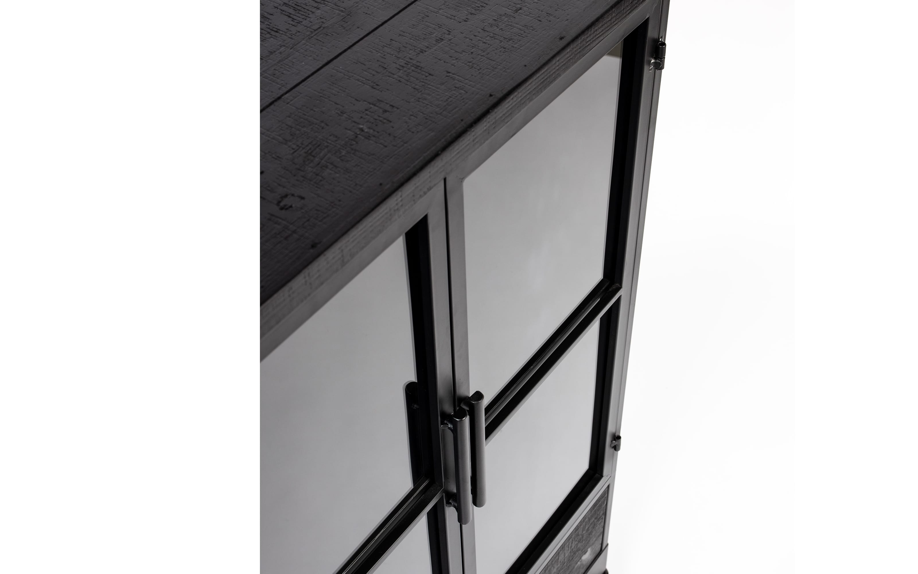 Kabinett Ferre M, Vintage schwarz, 65 cm