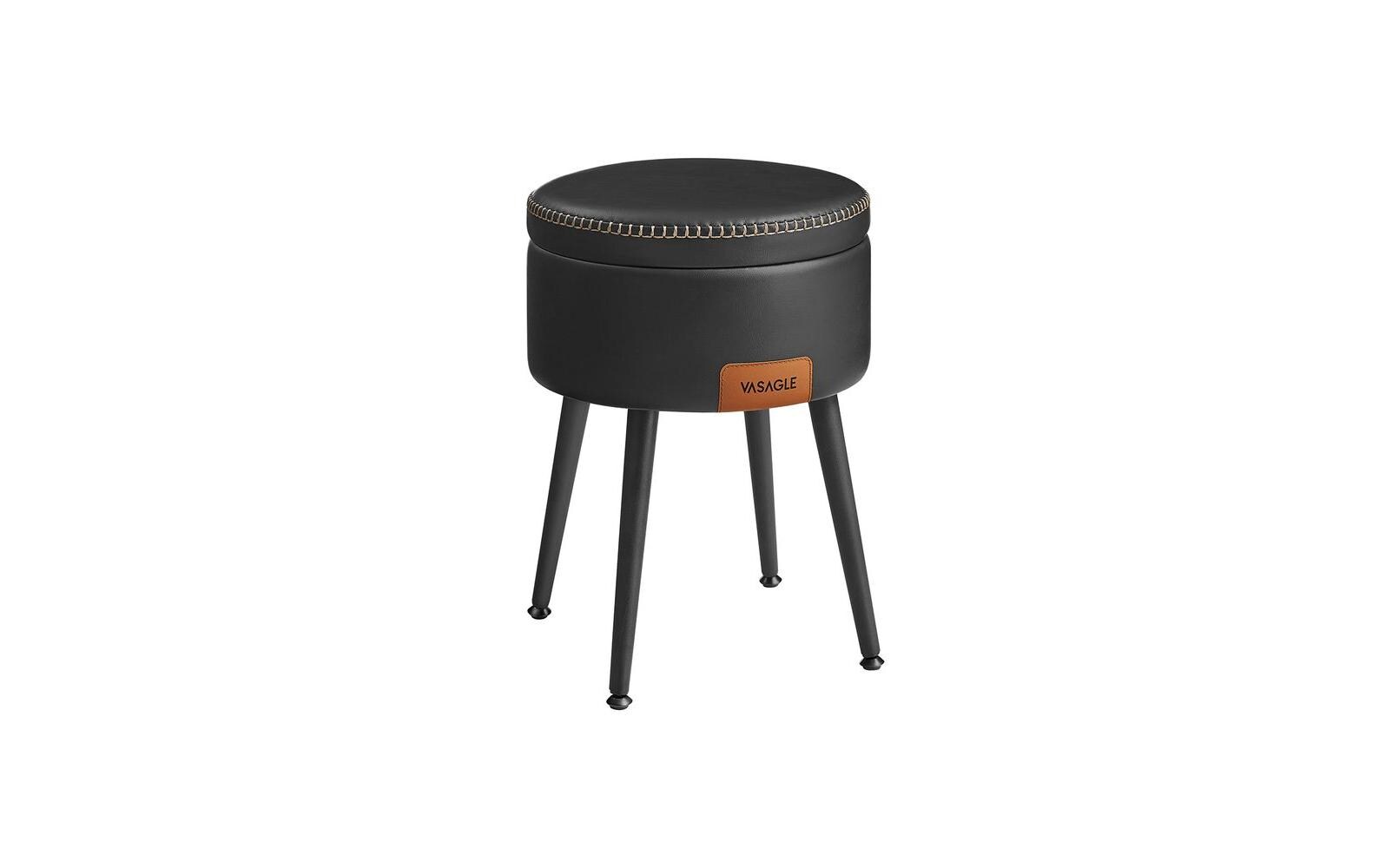 Hocker 32 cm, SchwarzHocker mit Stauraum