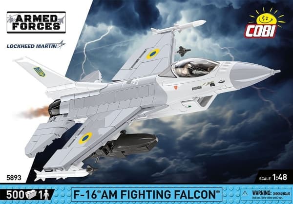 COBI F-16AM Fighting Falcon, Byggeklosser, 8 år, 500 stykker