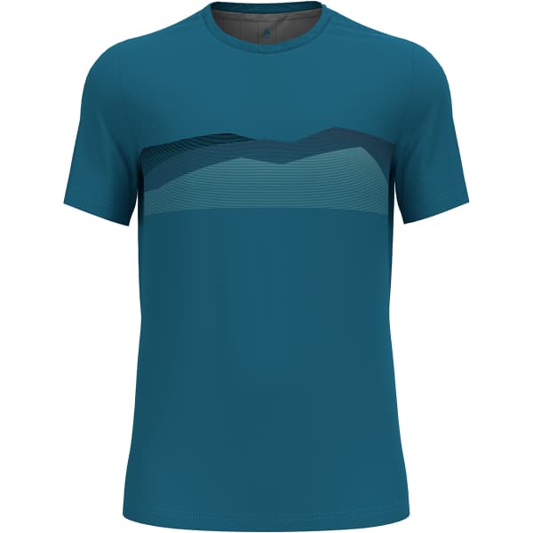 T-shirt running ODLO MC F-DRY RIDGELINE SAXONY BLUE