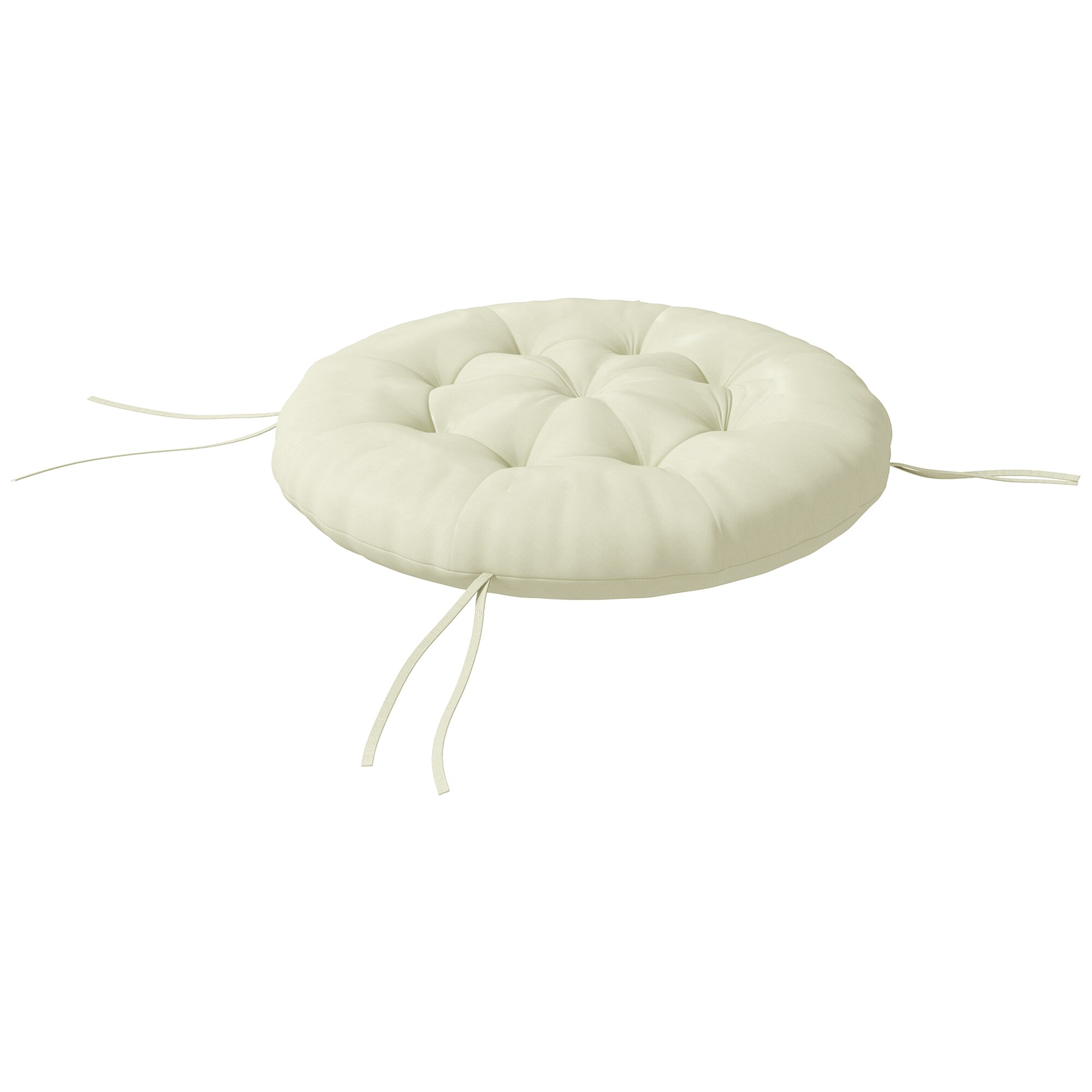 Outsunny Sitzkissen mit 10 cm dicker Polsterung beige Ø80 x 10H cm