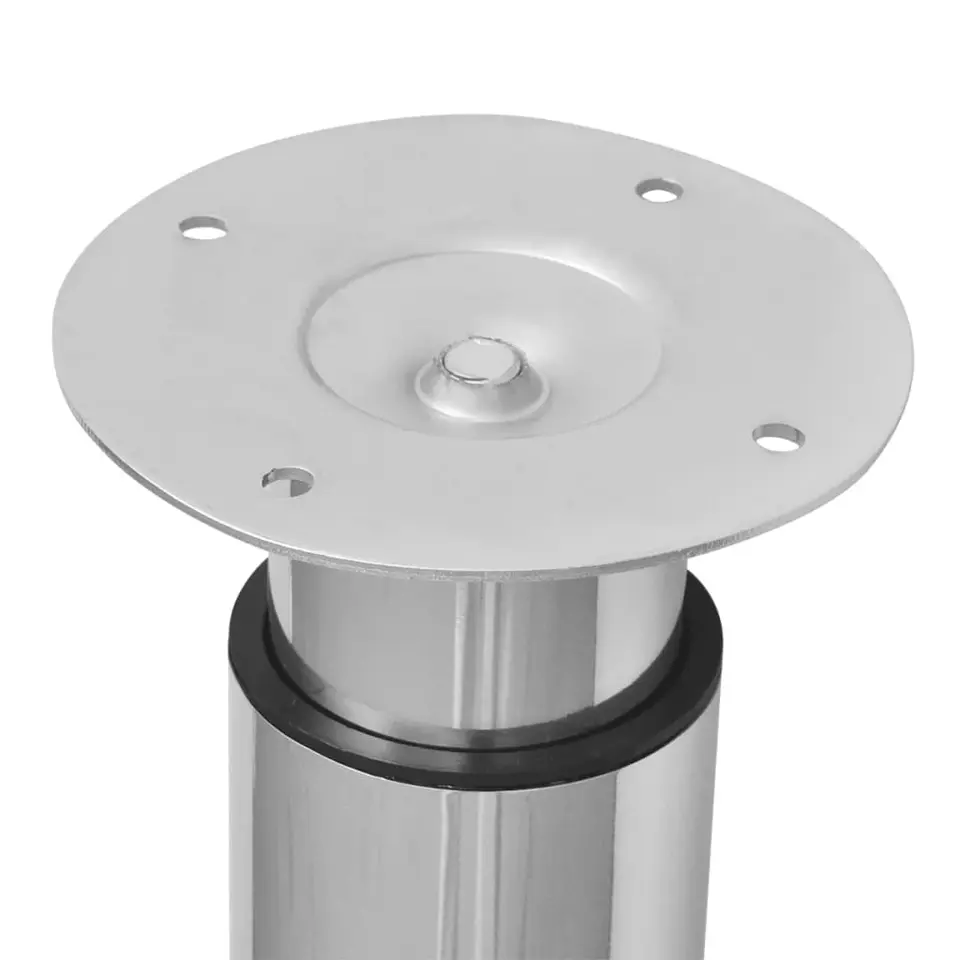 vidaXL - Tafelpoot - Zilver - IJzer - 2 stuks