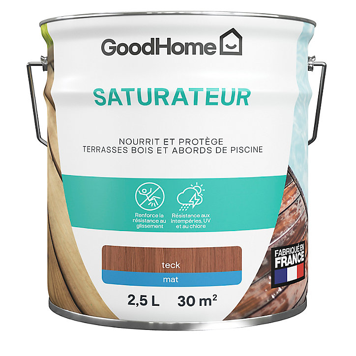 Saturateur extérieur terrasse mat GoodHome 2.5L