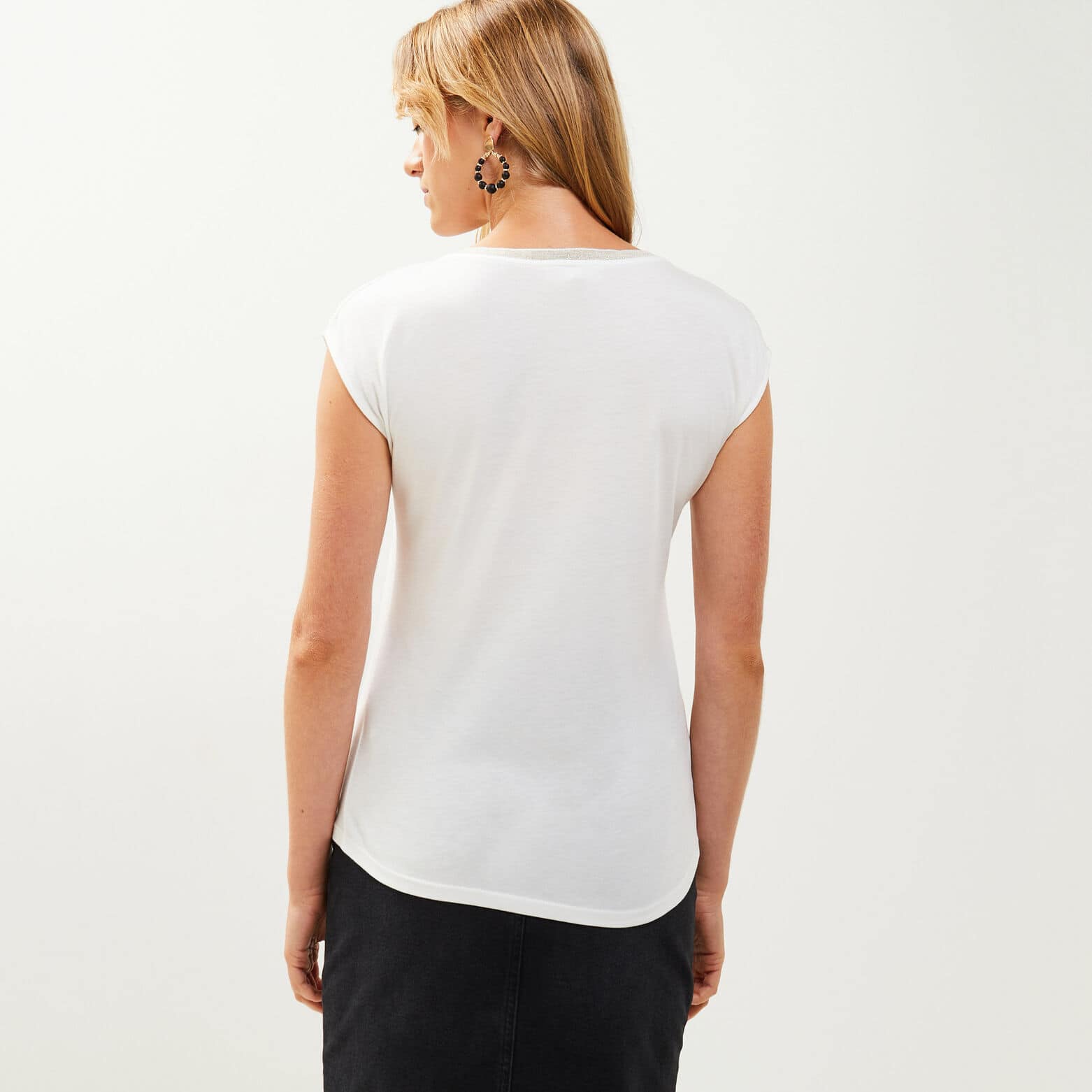 Tshirt col bateau femme