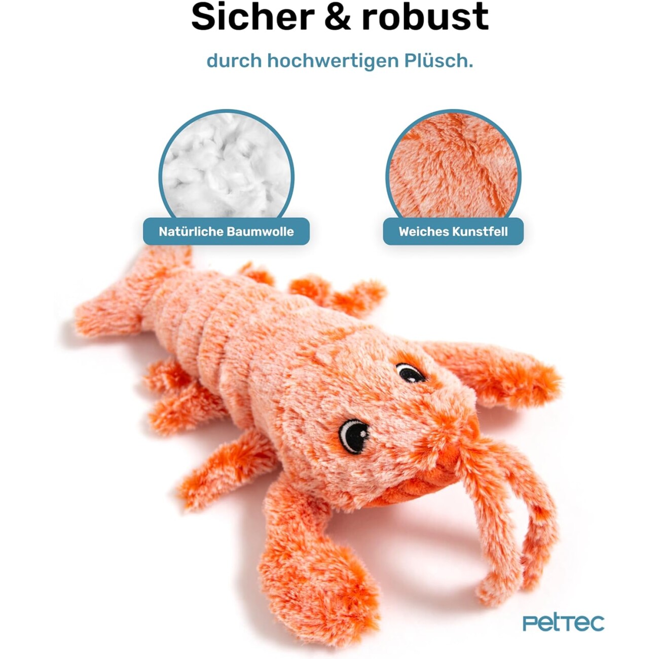 PetTec interaktives Plüschtier - Hummer