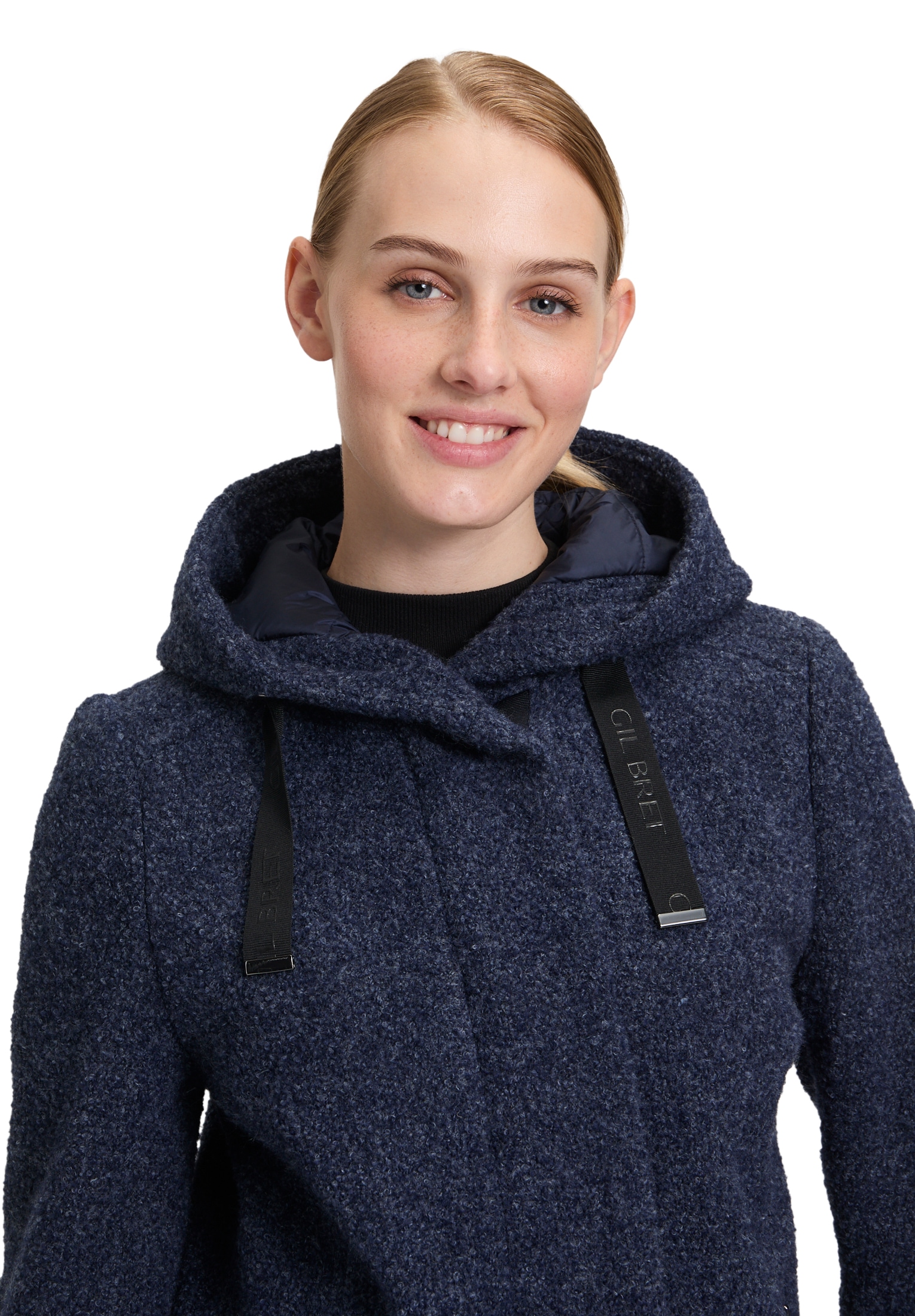 Gil Bret Wolljacke mit Kapuze mit Kapuze