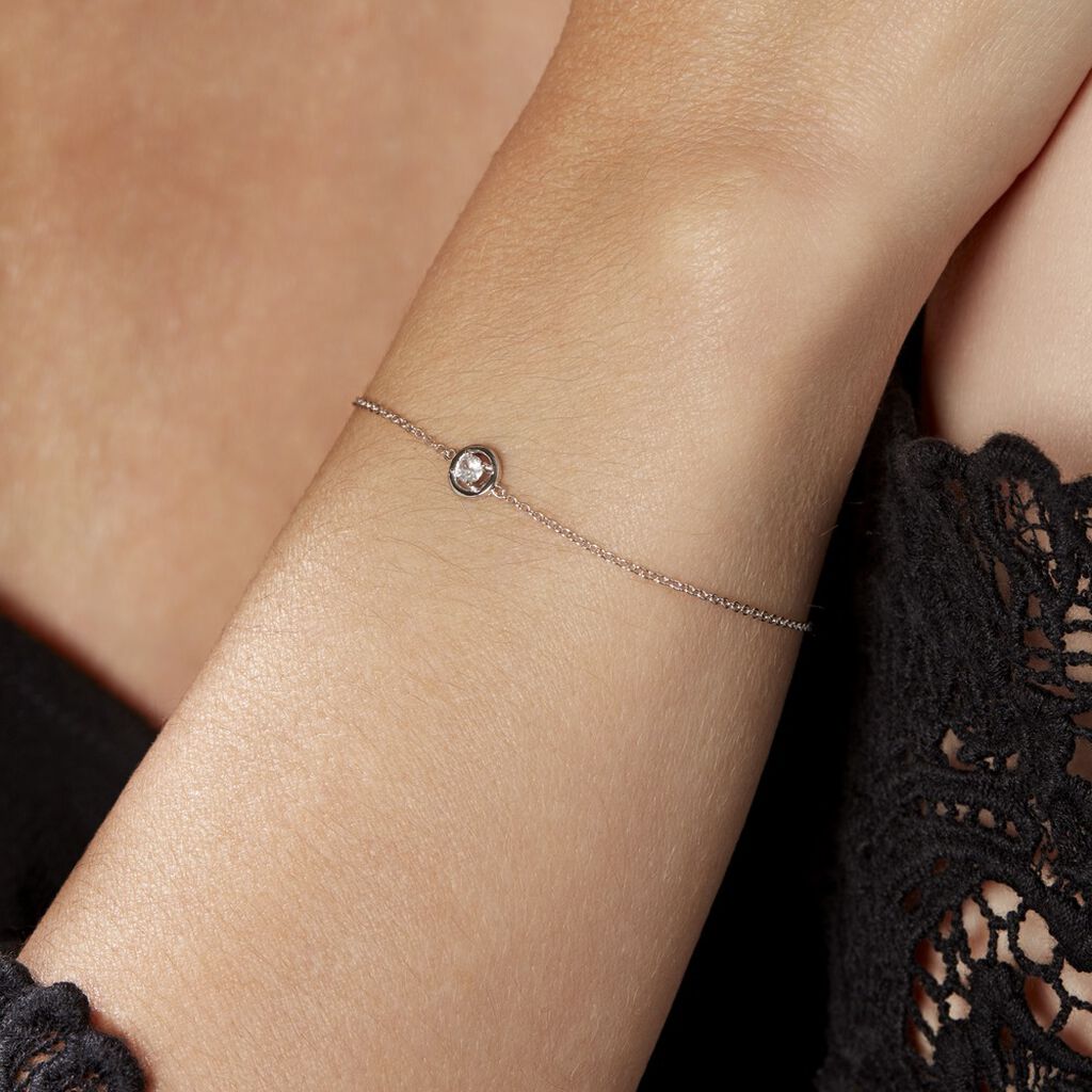 Bracelet Argent Laureto Oxydes De Zirconium