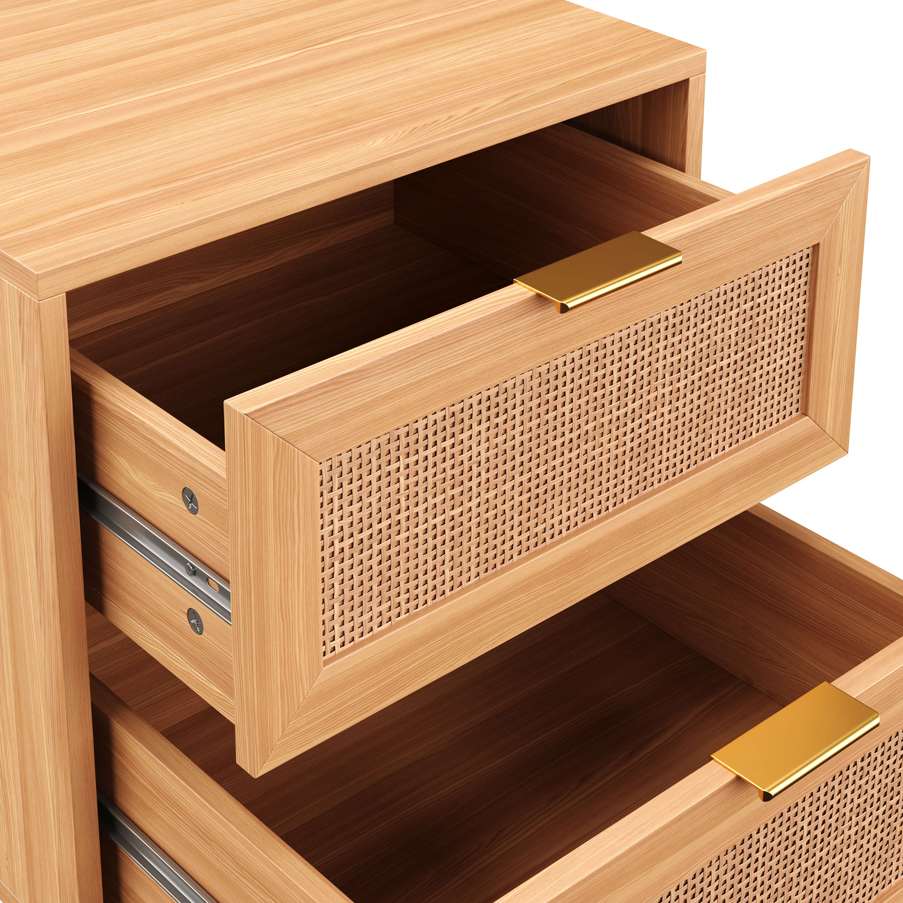 Nachttisch Holz ARNO 2 Schubladen