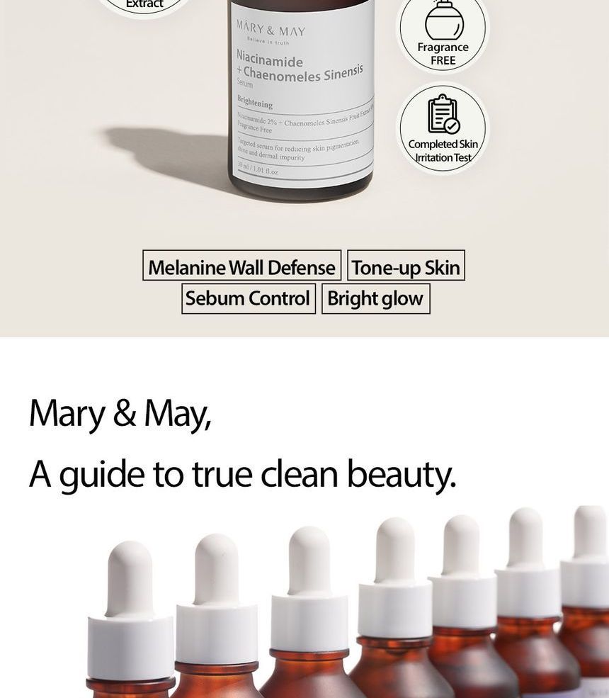 Mary&May - Niacinamide + Chaenomeles Sinensis Serum