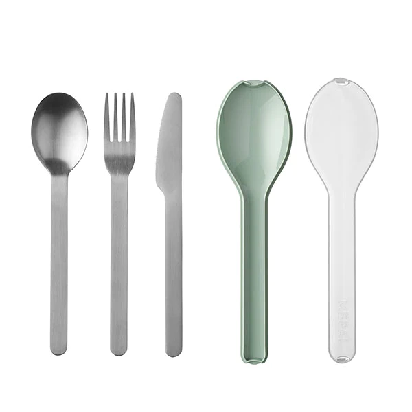 Set de 3 couverts Ellipse Nordic Sage Mepal