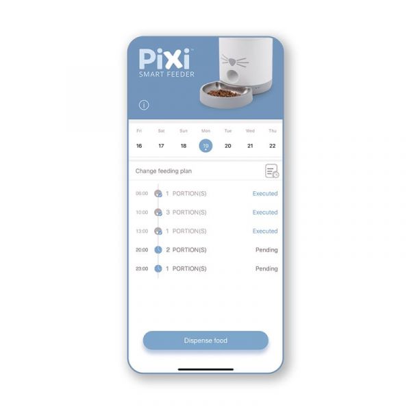 Catit Comedouro Inteligente para para Gatos Pixi Branco