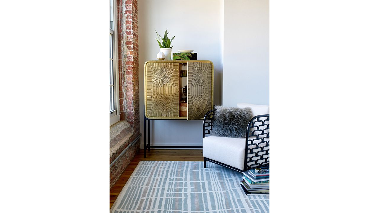 Vloerkleed Jade 039808 Tortoiseshell Stripe