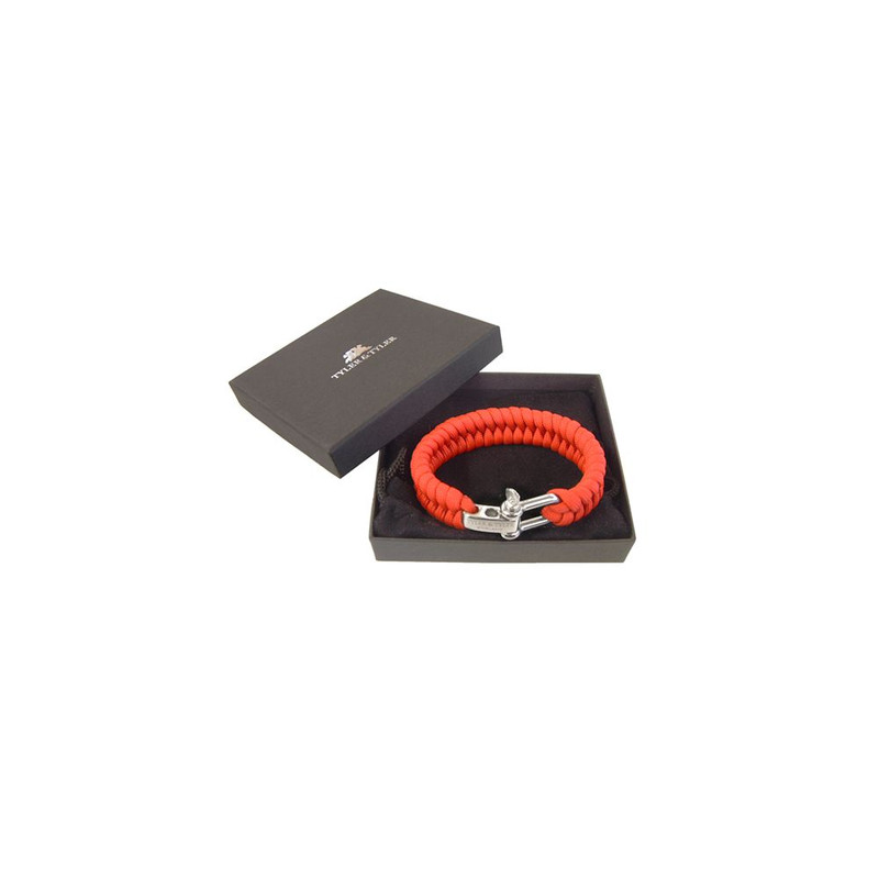 Bracelet, tissé paracorde Rouge