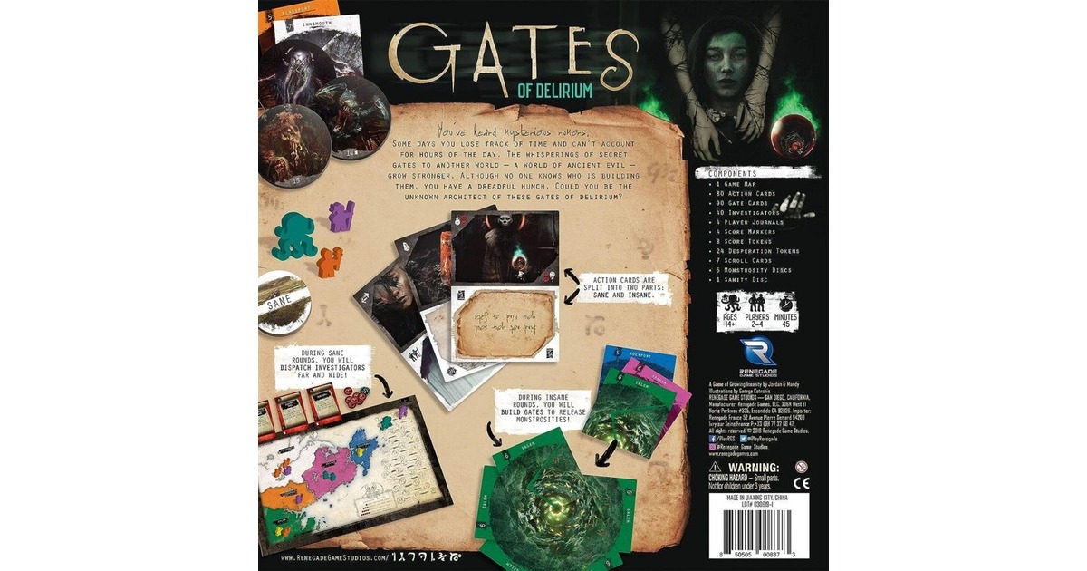 European Player NetworkGates of Delirium Bordspel  (Engels, 2 - 4 spelers, 45 minuten, Vanaf 14 jaar)