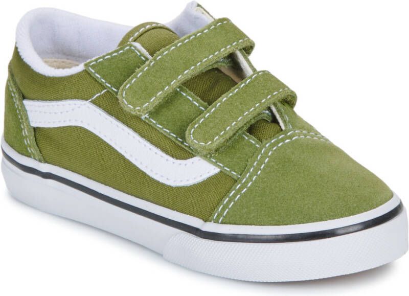 VANS Old Skool V Color Theory sneakers groen wit