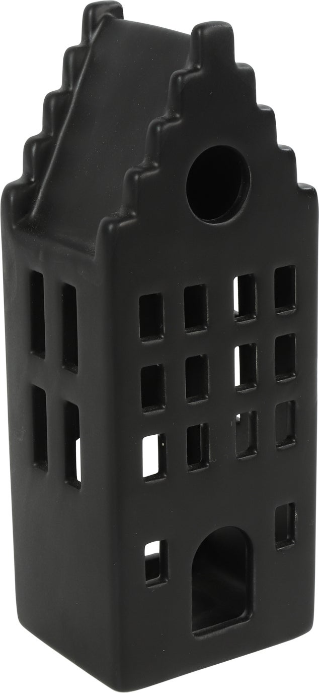 Countryfield waxinelichthouder Heritage zwart 6,8 x 5,8 x 17 cm