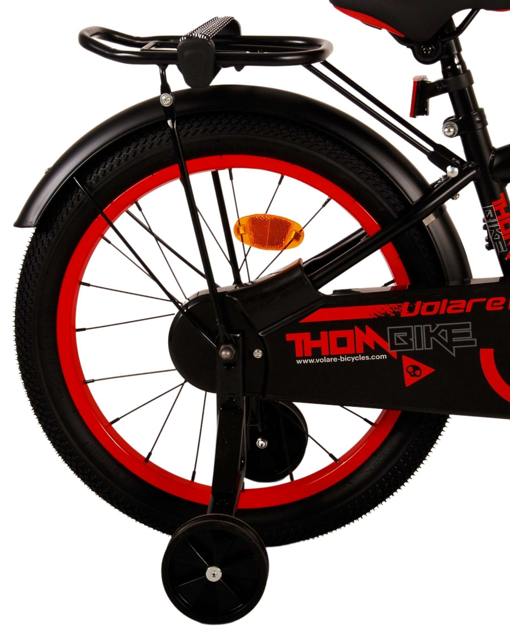 TPFSports Thombike Kinderfahrrad - Jungen - 18 Zoll - Rücktritt + Handbremse - Schwarz Grün