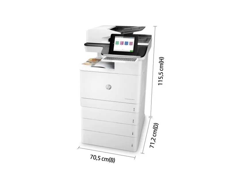 HP LaserJet Enterprise Flow MFP M776z - Multifunktionsprinter - farve - laser - 297 x 864 mm (original) - A3/Ledger (medie) - op til 46 spm (kopiering) - op til 46 spm (udskriver) - 2300 ark - 33.6 Kbps - USB 2.0, Gigabit LAN, Wi-Fi(n), USB 2.0 vært