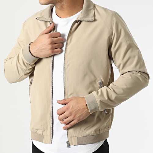 Veste Zippée Rush Harrington Beige