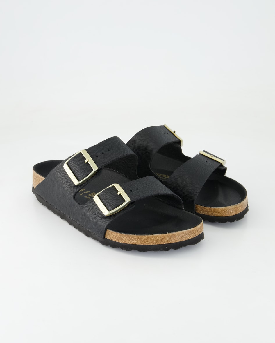 Birkenstock Arizona Pantoletten in Schwarz