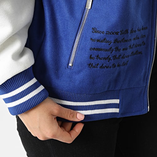 Veste Teddy Femme W33562CJA Bleu Roi