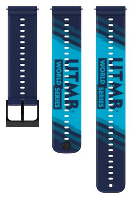 Bracelet de montre Silicone Suunto Athletic 6 22mm S M UTMB World Series Edition limitée - Bleu marine
