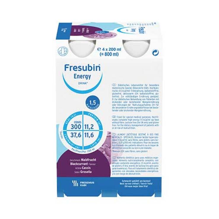 Fresubin Energy Drink Waldfrucht Trinkflasche, 6X4X200 ml