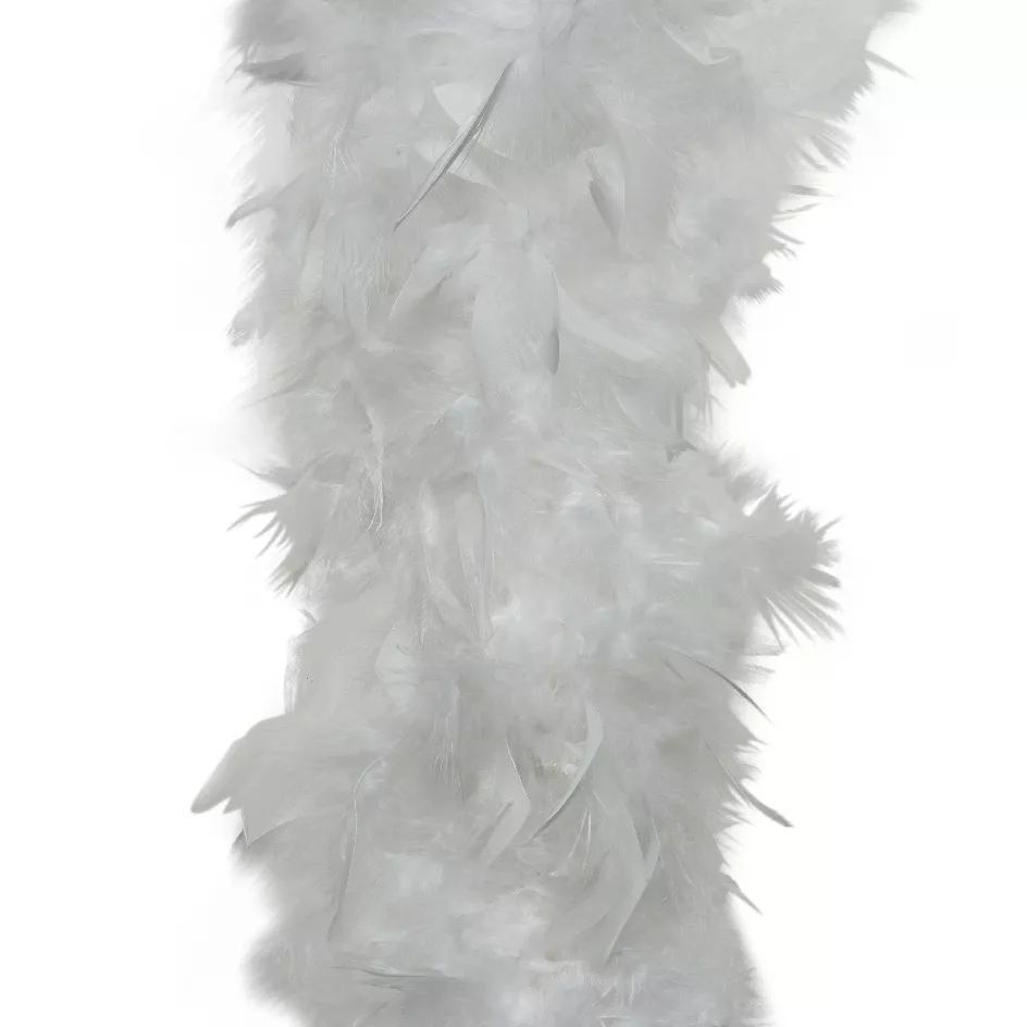 Guirlande Boa en plumes (184 cm) Deluxe Blanc