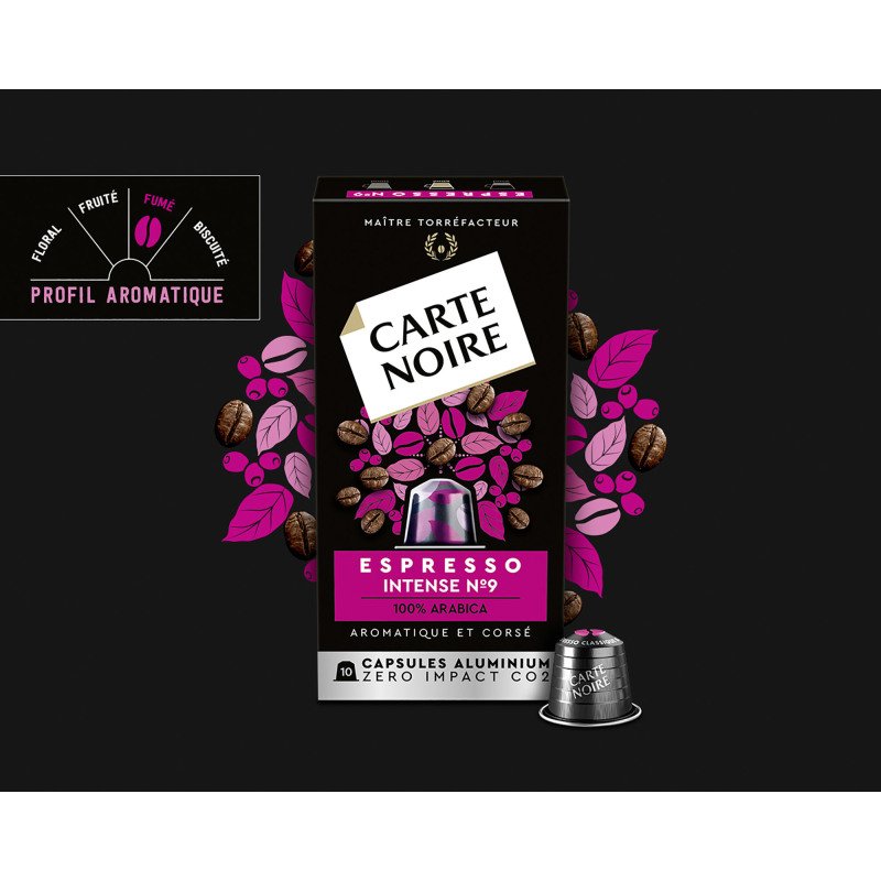 Capsules de café Carte Noire Intense N° 9 - Boîte de 30
