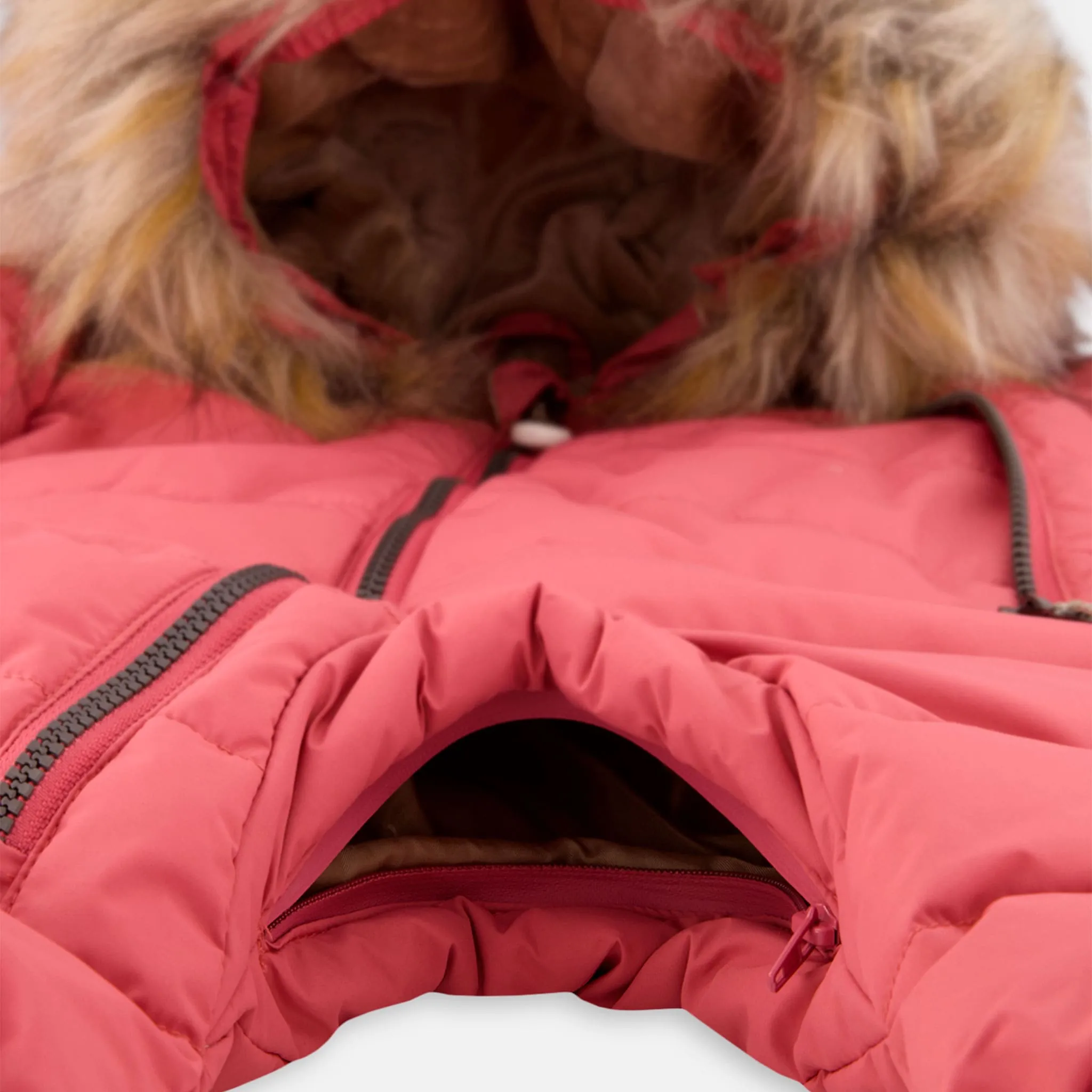 Deux par Deux Habit de Neige Une Pièce Rose 6-30mois