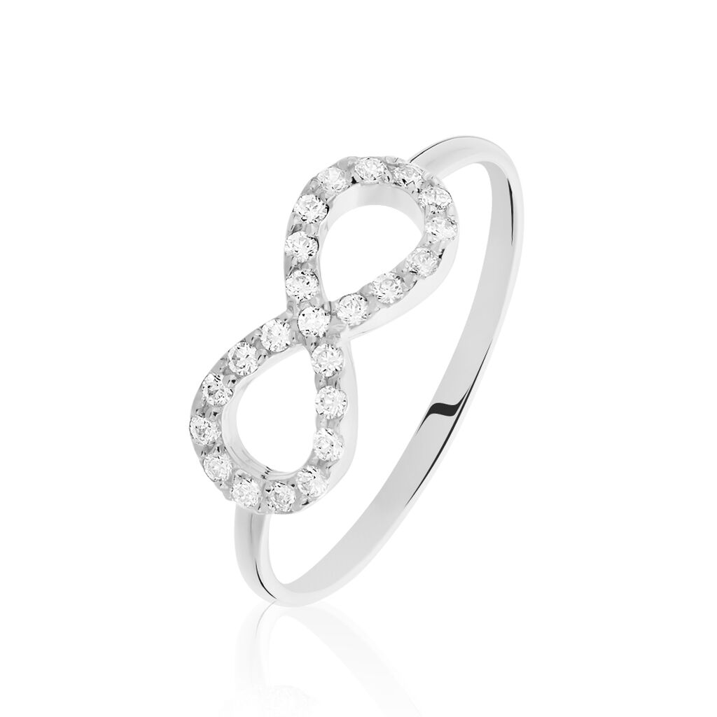 Bague Klothilda Or Blanc Oxyde De Zirconium