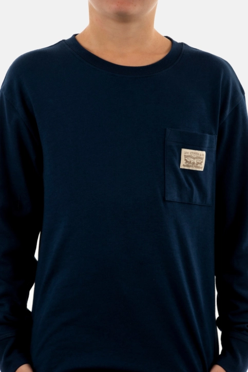 Tee shirts manches longues levi's® organic patch pocket c8d dress blues
