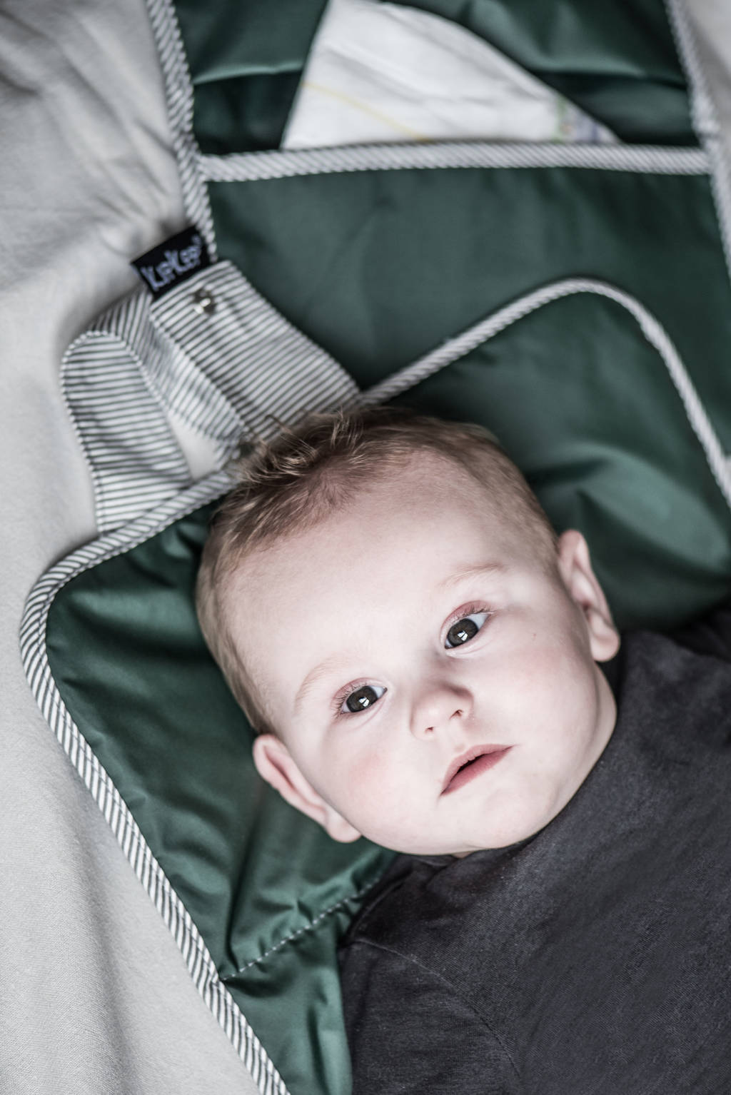 Napper verschoningsmatje + luieretui calming green