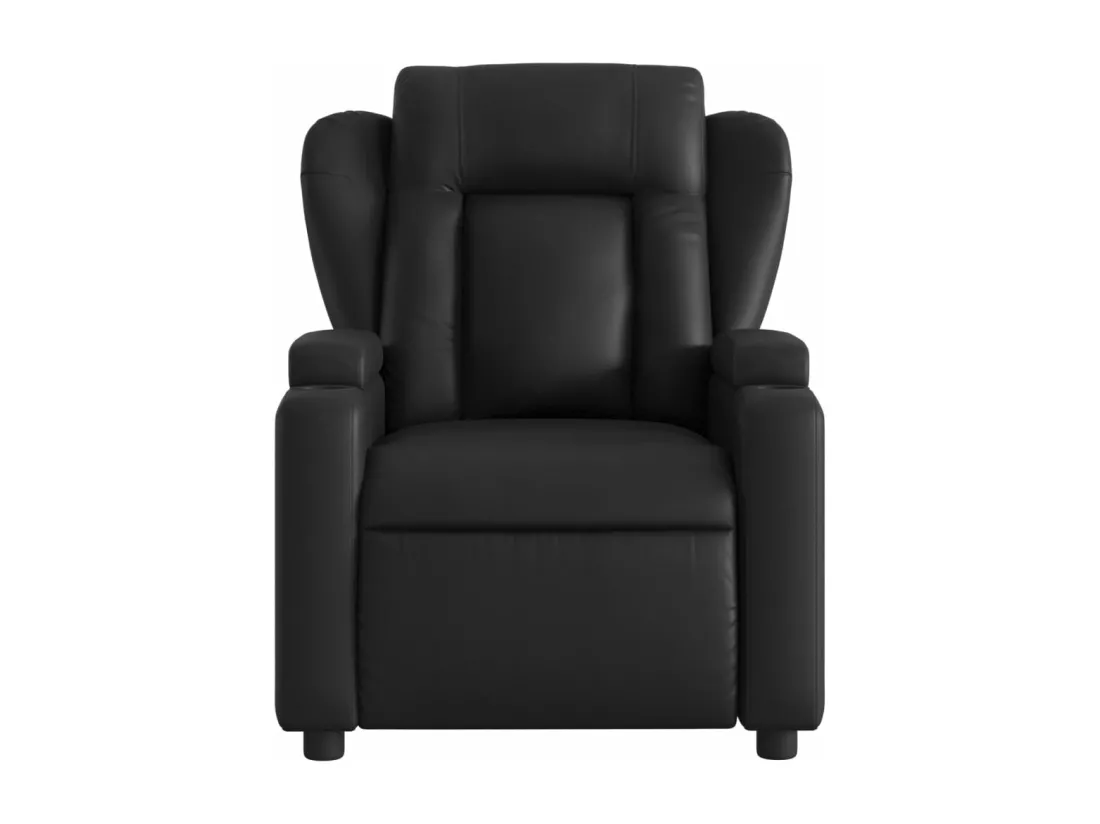 Fauteuil inclinable électrique Noir Similicuir