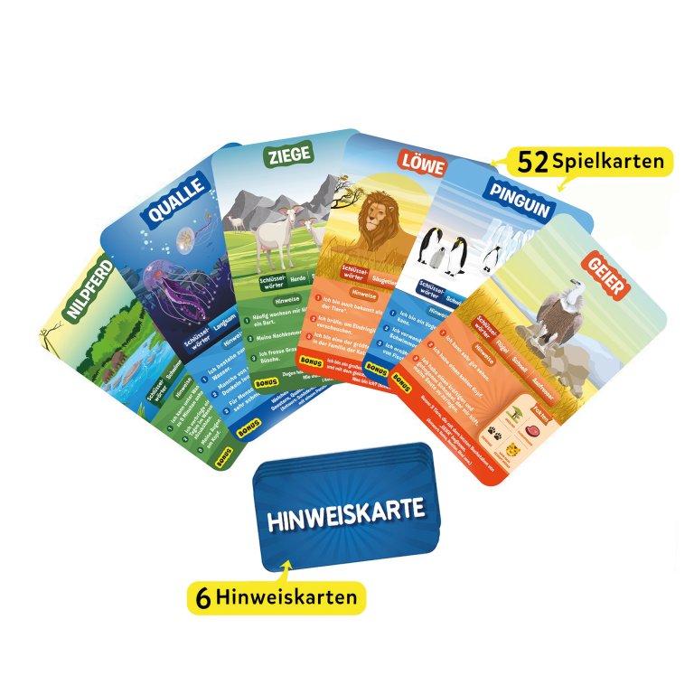 Kartenspiel, 10 Mal darfst du raten