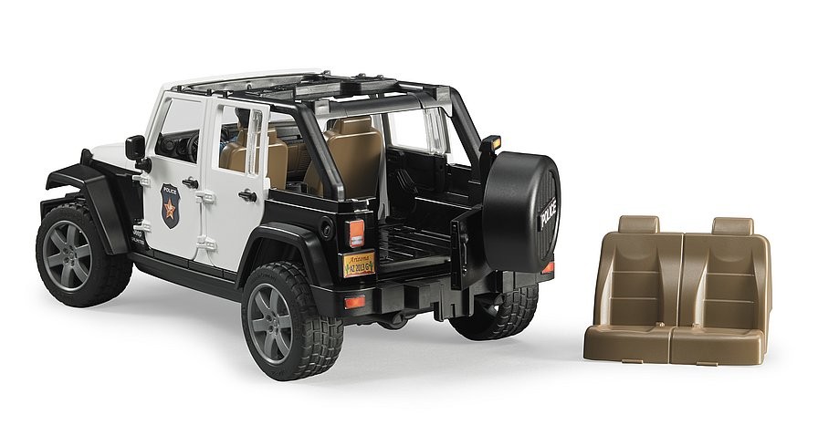 Bruder - Jeep Wrangler Rubicon Politibil med politimand (02526)