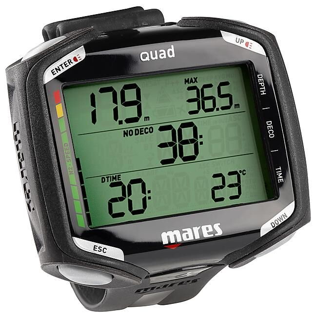 MARES - PACK QUAD + INTERFACE DIVE LINK 2 + CRUISE DIVER