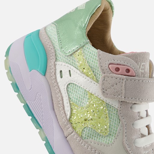 Shoesme Trainer Sneakers groen Leer