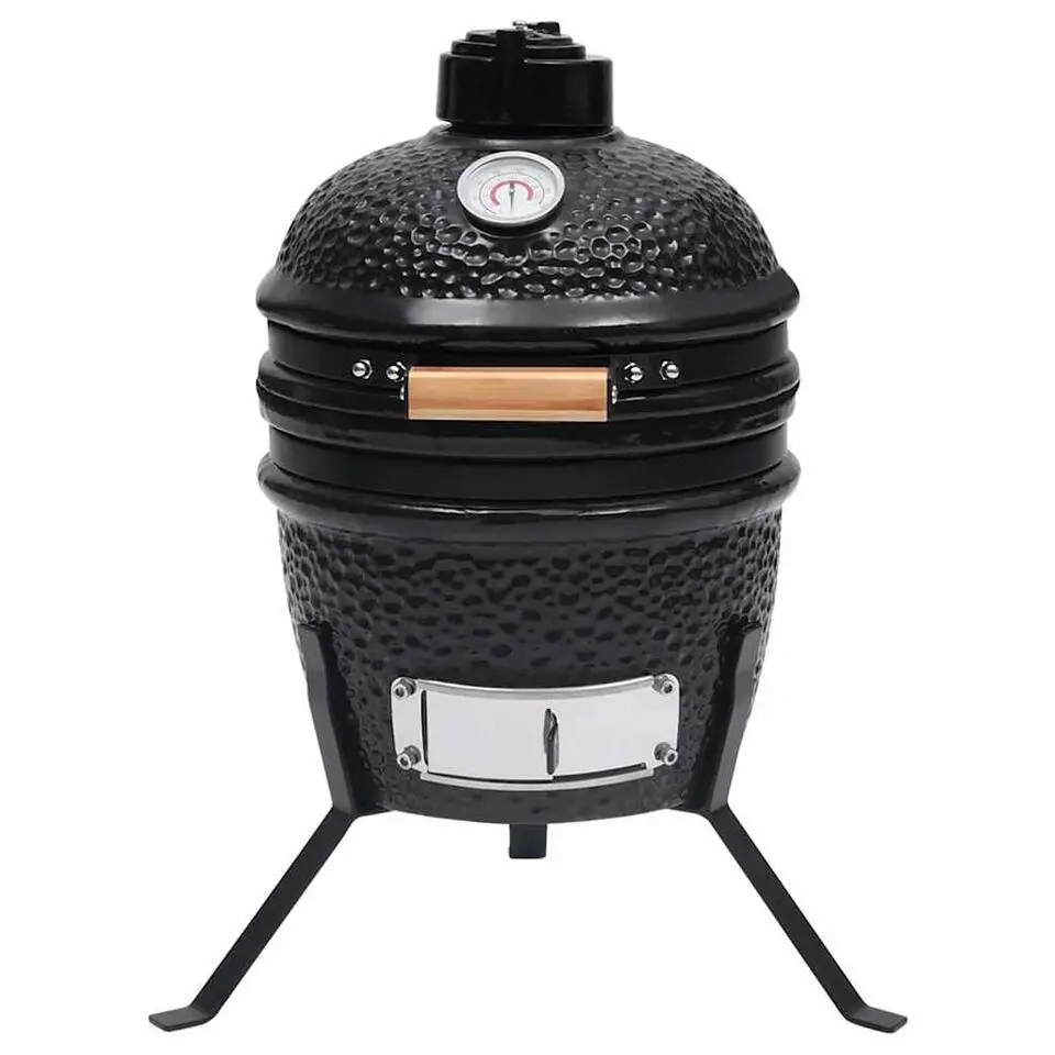 vidaXL - Rokersbarbecue - Zwart - Keramiek