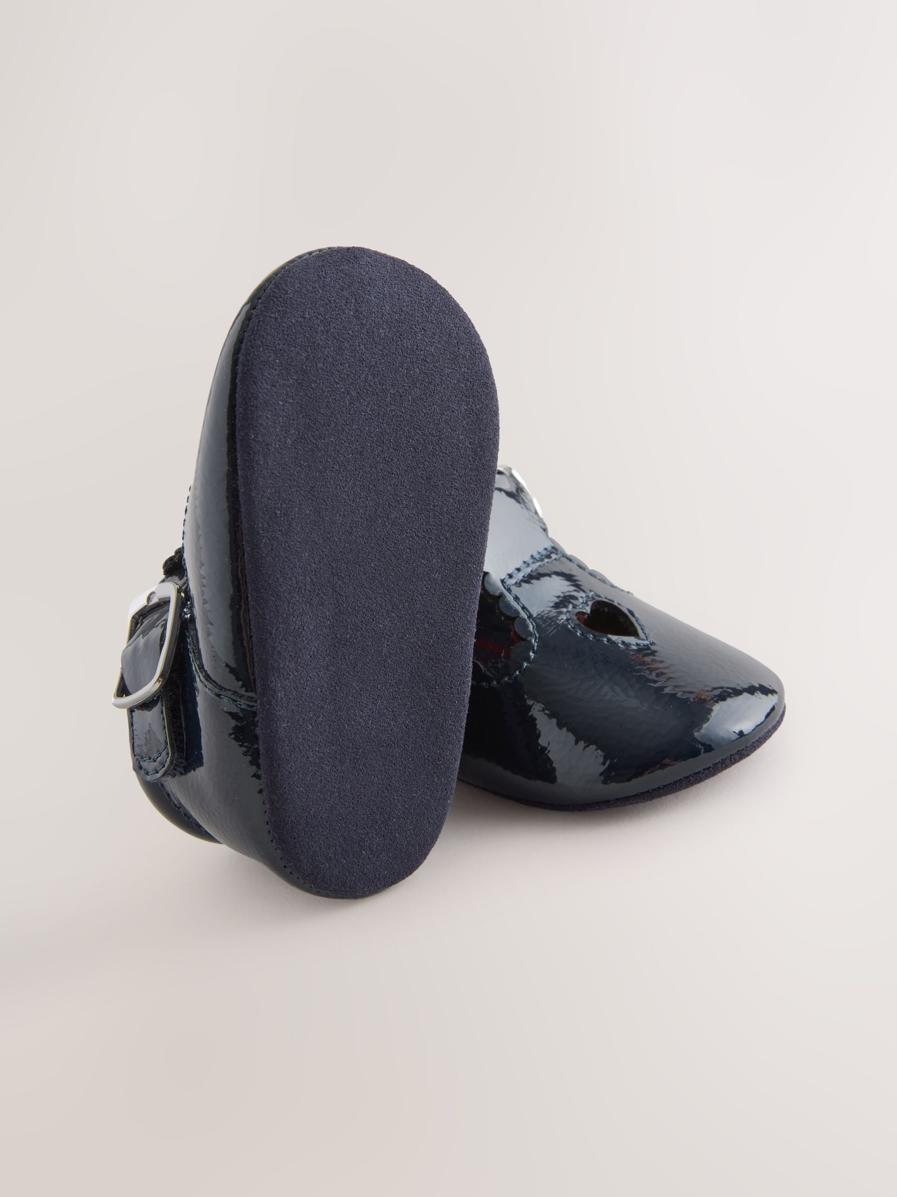 Marineblauw - Baby T-bar Schoenen (0-18mnd)