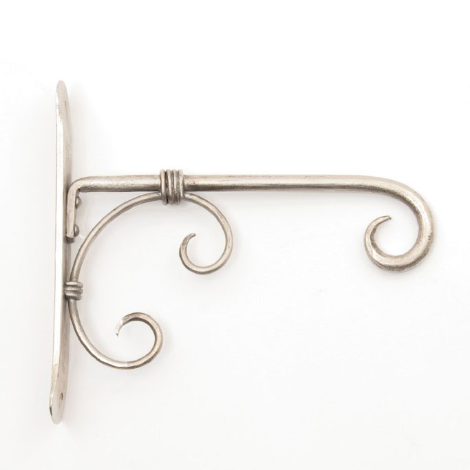Laternen-Wandhalterung, vernickelt, silber, L 18 cm, H 18 cm günstig bestellen
