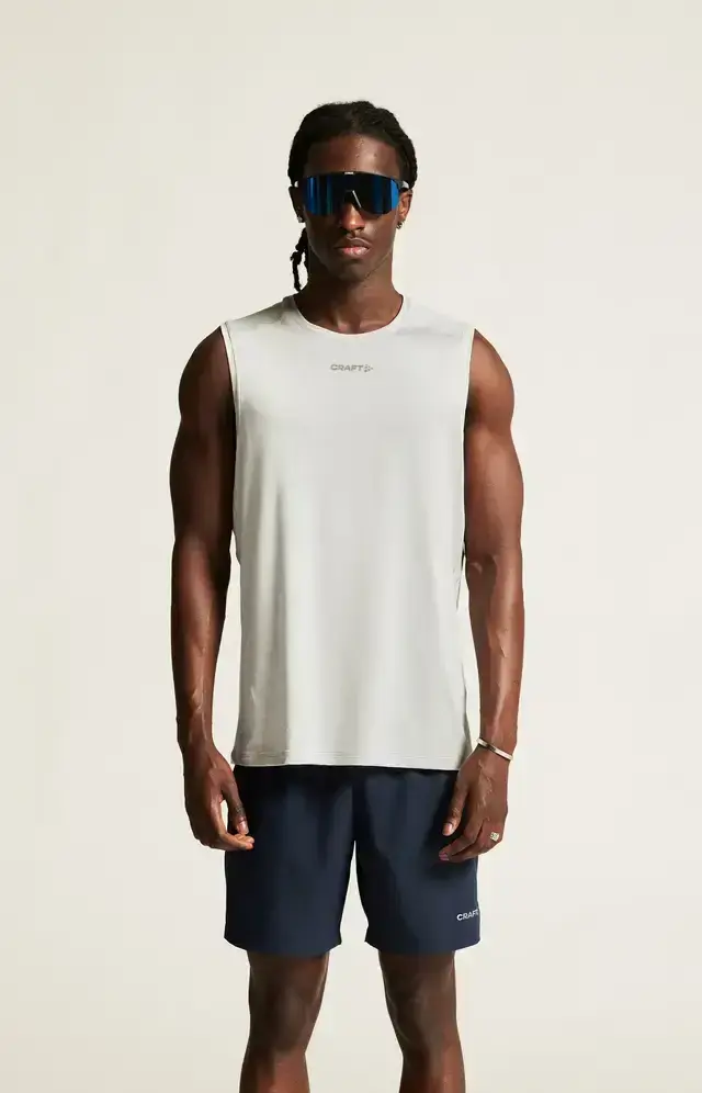 Craft ADV Essence 3 Hardloopshirt Zonder Mouwen Beige Heren