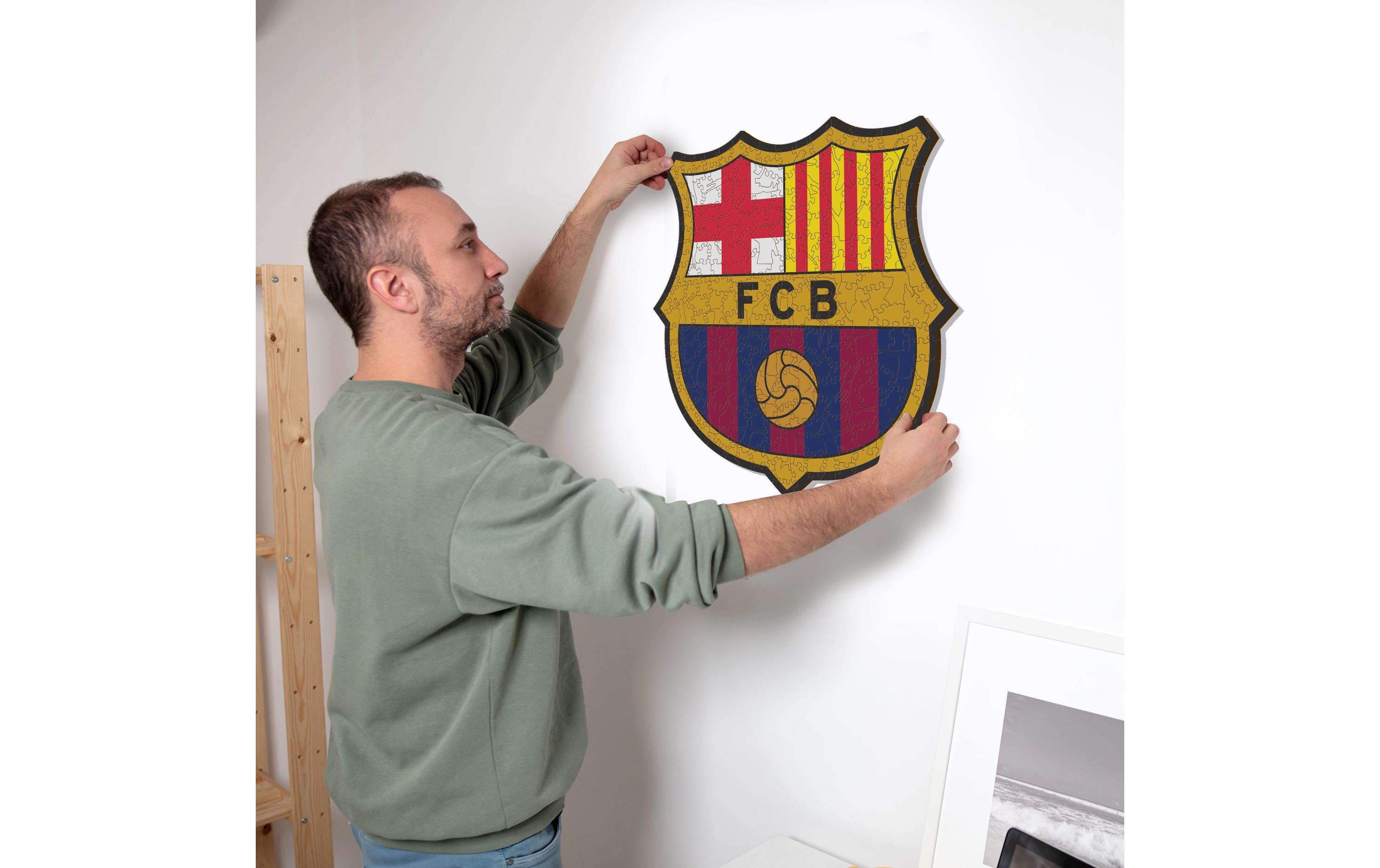 Holz-Puzzle FC Barcelona – LogoPuzzle Logo Barcelona
