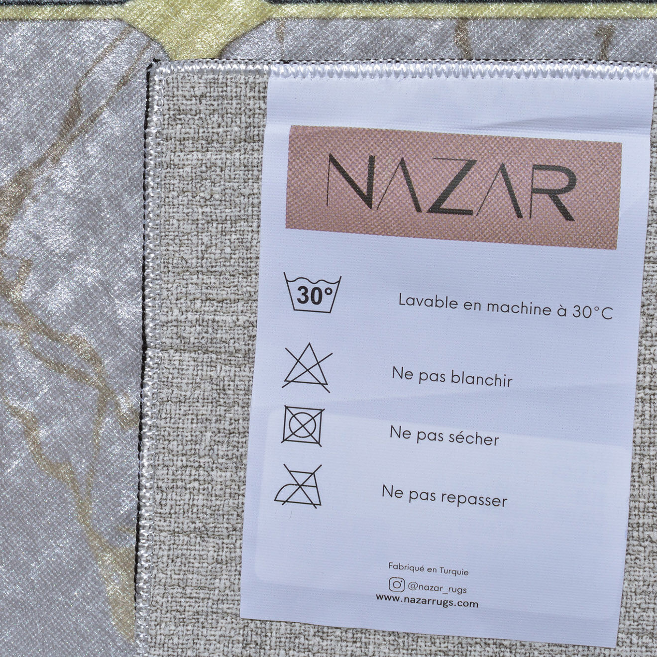Nazar Rugs Tapis stampa doré - 120x160 cm