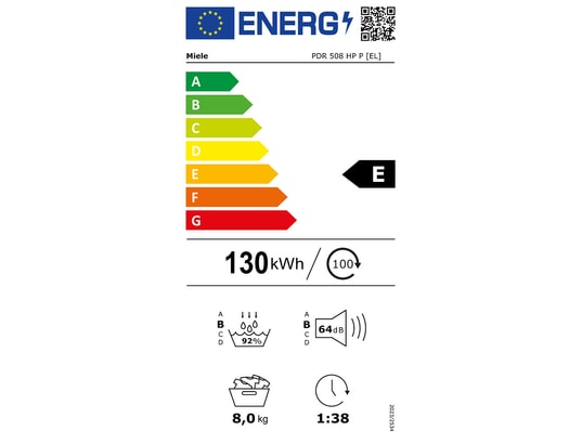 MIELE - Sèche linge semi pro PDR 508 HP P
