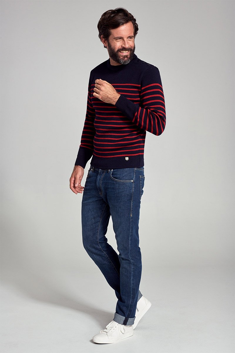 Pull marin rayé 