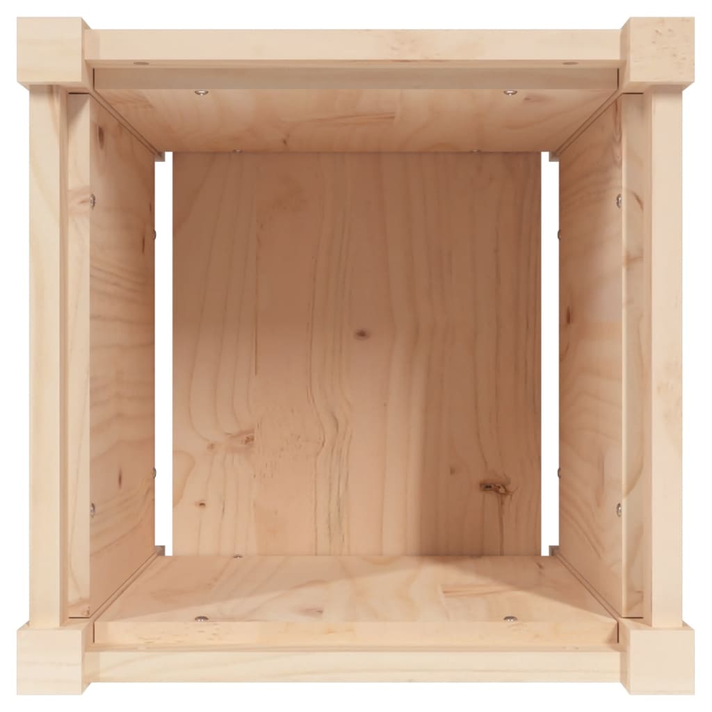 Jardinière 40x40x40 cm bois de pin massif